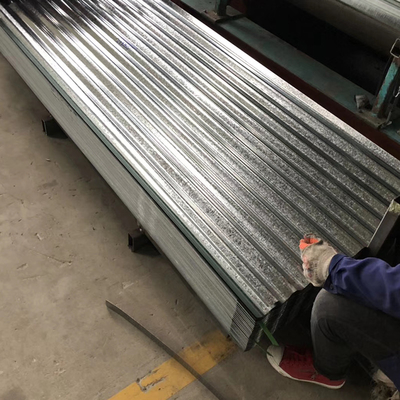 Τα φύλλα 0.22mm υλικού κατασκευής σκεπής χάλυβα Sgcc ψευδάργυρου μετρητής γαλβάνισαν ζαρωμένος